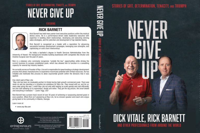 Rick Barnett Achieves Amazon Best-Seller Status with “Never Give Up,” Co-Authored with Dick Vitale